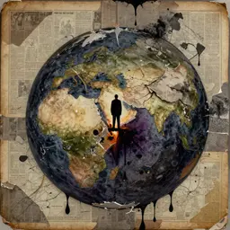 Cover art for "Fires That Won't Surrender", a dark song inspired by "Iran war disrupts energy supplies as Iran’s new leader resolves to keep fighting - AP News"