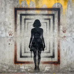 Cover art for "Walls Within The Walls", a dark song inspired by "Why women have an especially tough time in Senegal's prisons"